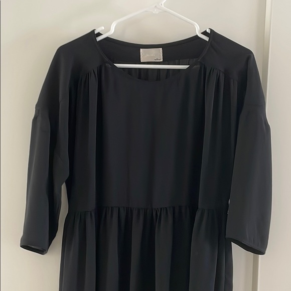 Black, sheer tunic blouse - Picture 4 of 4